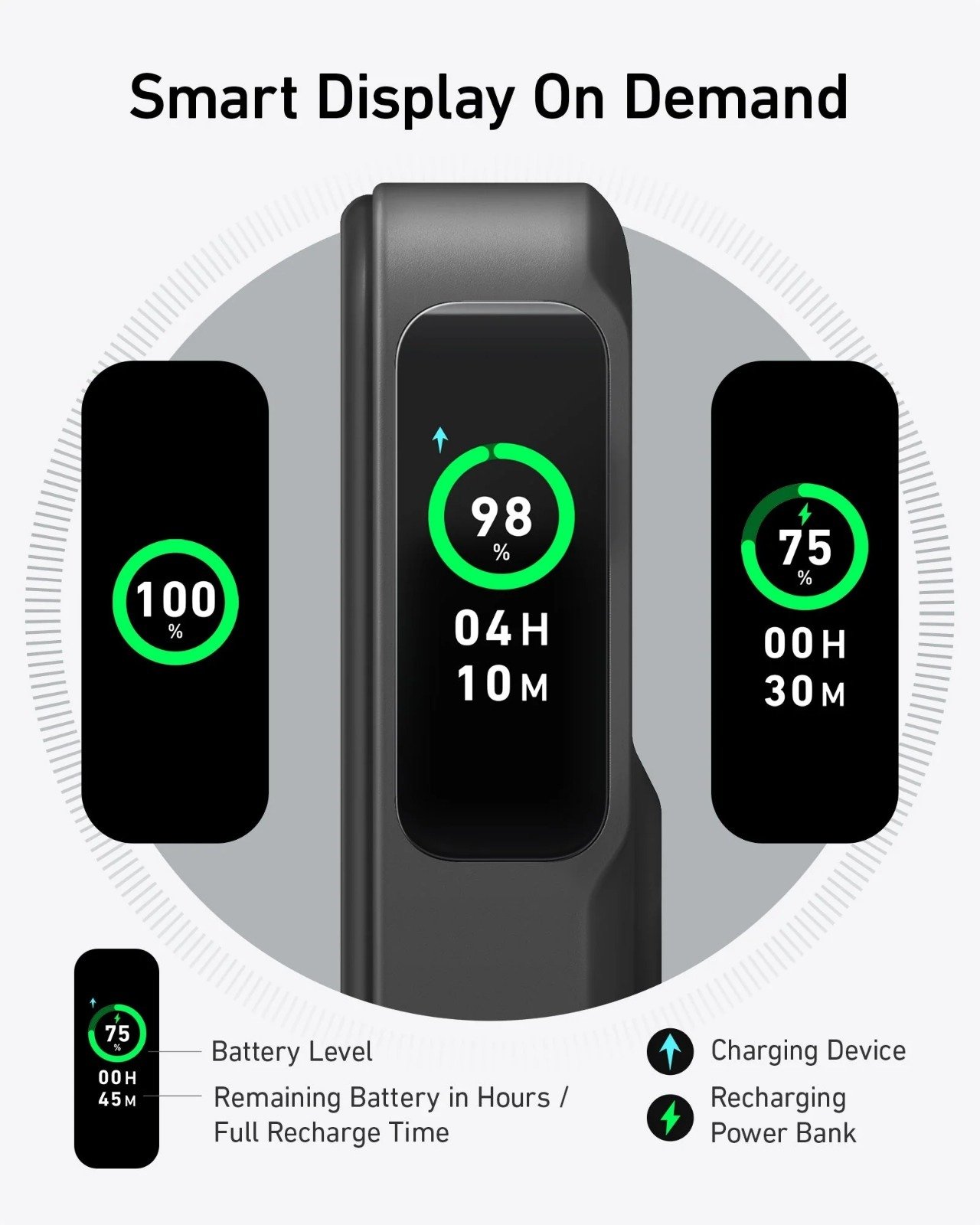 Anker MagGo 10000mAh PowerBank - 15W Ultra-Fast Magnetic Charging with Smart Display - A1654H11 thumbnail 3