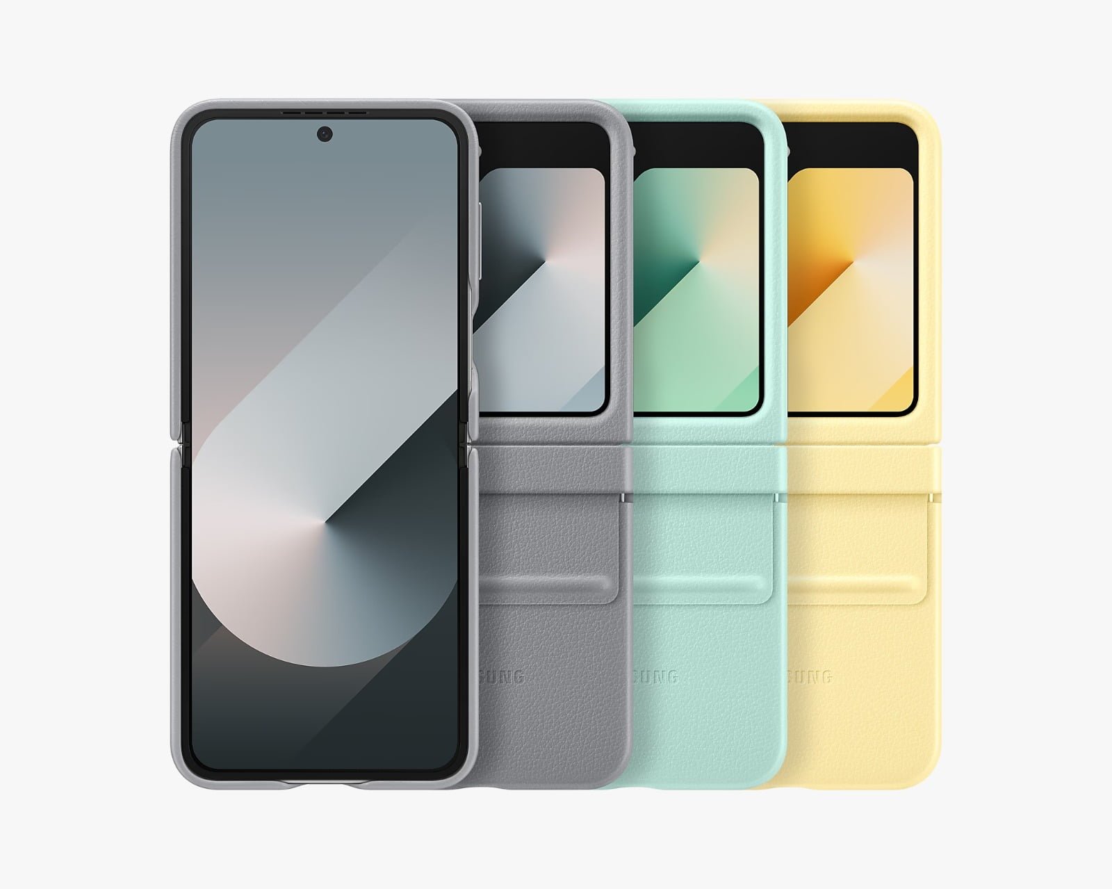 Samsung Z Flip 6 Flap Vegan Leather Case - Elegant and Eco-Friendly