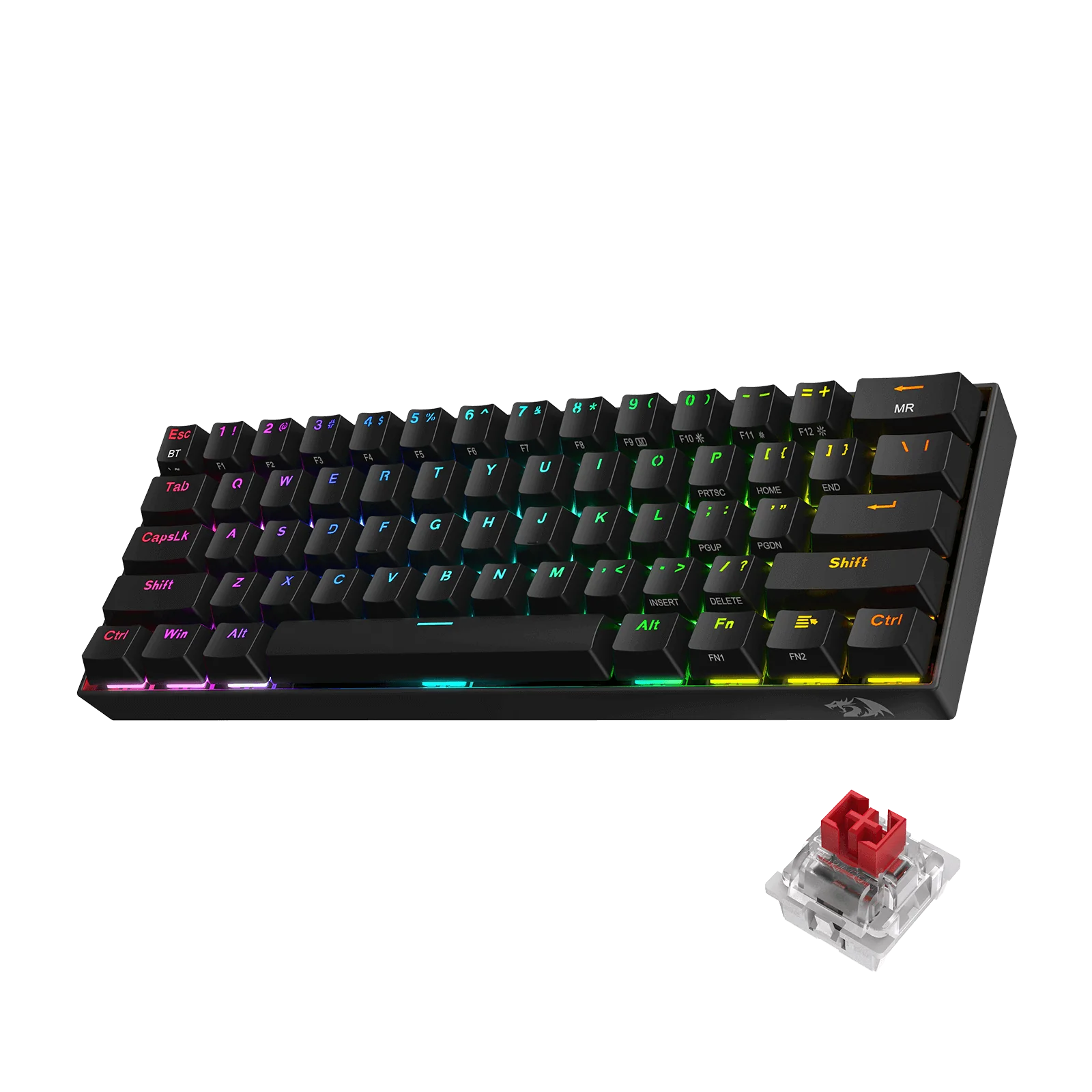 REDRAGON DRACONIC RGB WIRED/BT MECHANICAL KEYBOARD RED  K530 RGB PRO