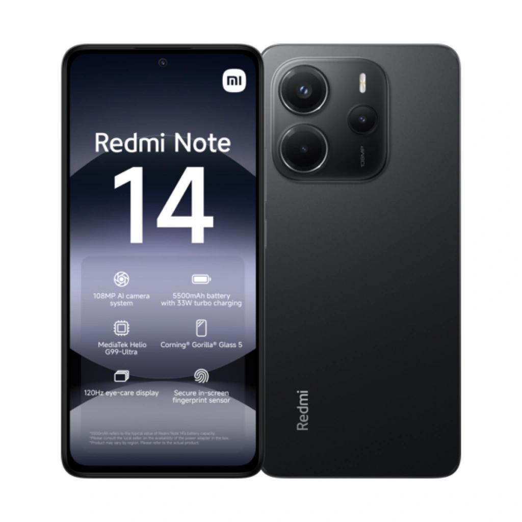 MI REDMI NOTE 14 8GB RAM 256 ROM MIDNIGHT BLACK
