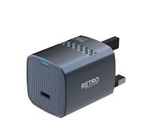 PAWA RETRO PD45W ONLY PD PORT UK CHARGER BLUE TITANIUM PW-TCRT45UK-BLTT