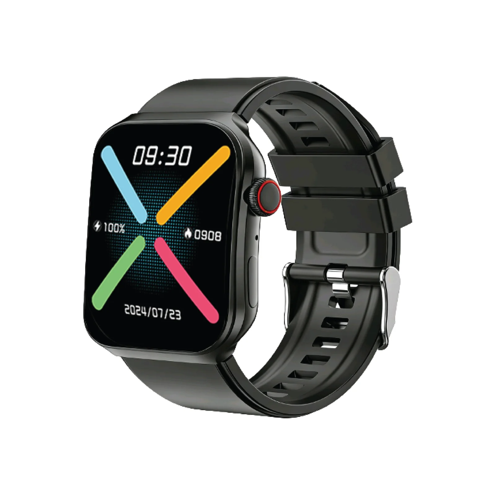 PAWA GLORY SMART WATCH WITH 2.09 INCH DISPLAY BLACK PW-STWFTB35-BK