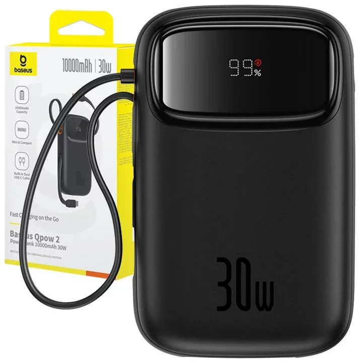 BASEUS QPOW 2 POWERBANK 10000MAH 30W CLUSTER BLACK P10055008113 thumbnail 5