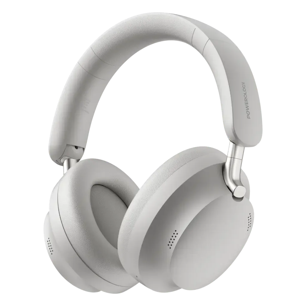 POWEROLOGY SOLIV HYBRID ANC AND ENC HEADPHONES CASQUE ENC HYBRIDE GREY PW1037LGY