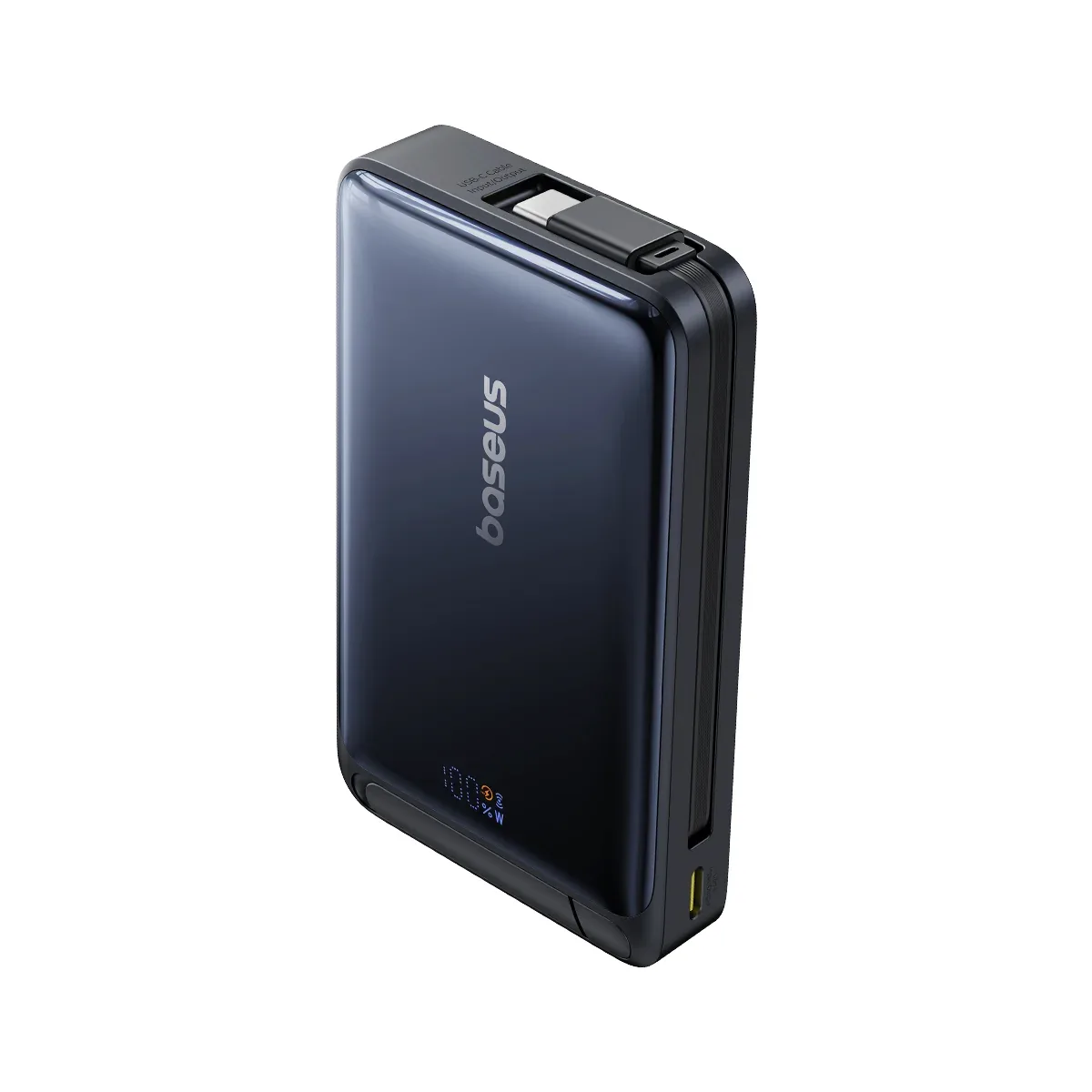 BASEUS AIRPOW LL QI2 MAGNETIC POWER BANK 10000MAH 22.5W MOON WHITE P10080000213