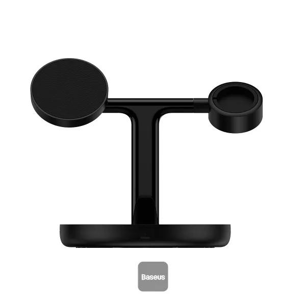 BASEUS SWAM 3-IN-1 WIRLESS MAGNETIC CHARGING BRACKET 20W BLACK WXTE000101