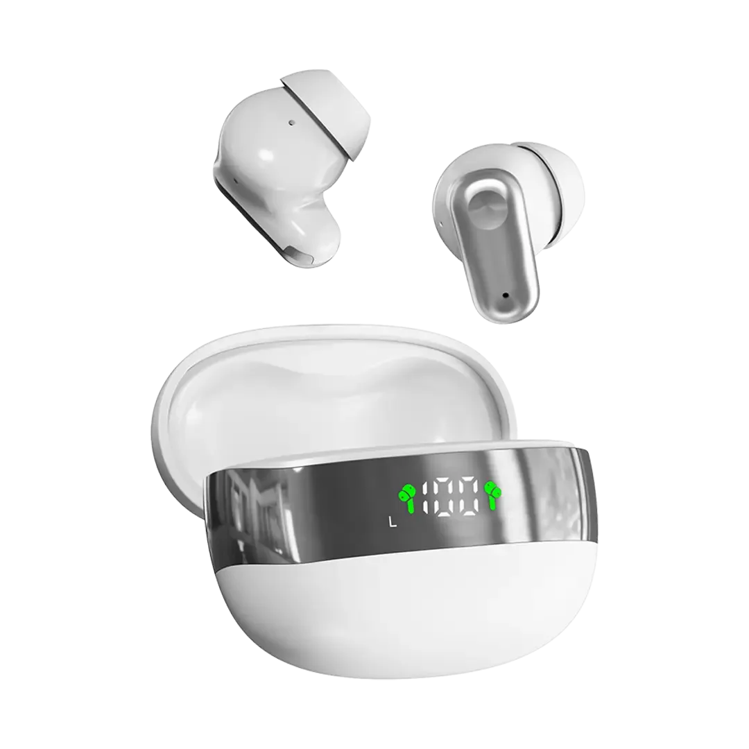 PORODO SOUNDTEC OPERA TRUE WIRELESS EARBUDS WITH DIGITAL DISPLAY BLACK PDST550BK