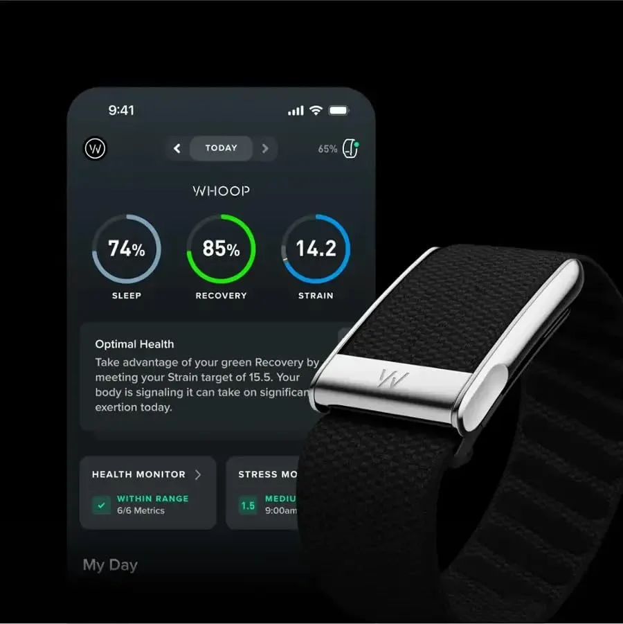 BLUPEBBLE WHOOP MG LIFE KNITLOOP NYLON BAND BLACK BP-KLWHPMGL-BK thumbnail 5