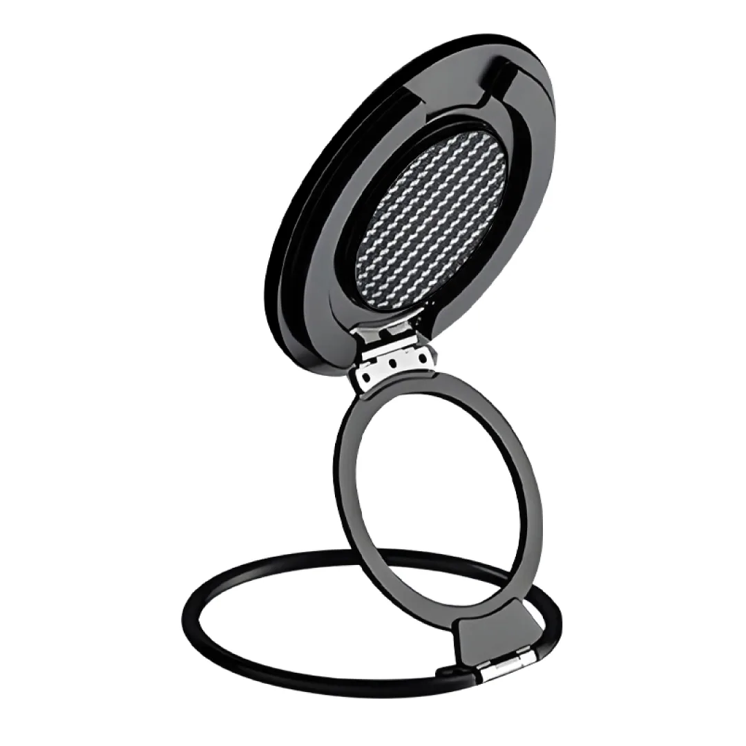 BLUPEBBLE HEXGRIP PREMIUM MAGNETIC PHONE GRIP & STAND BLACK BP-HEXGRIP-BK