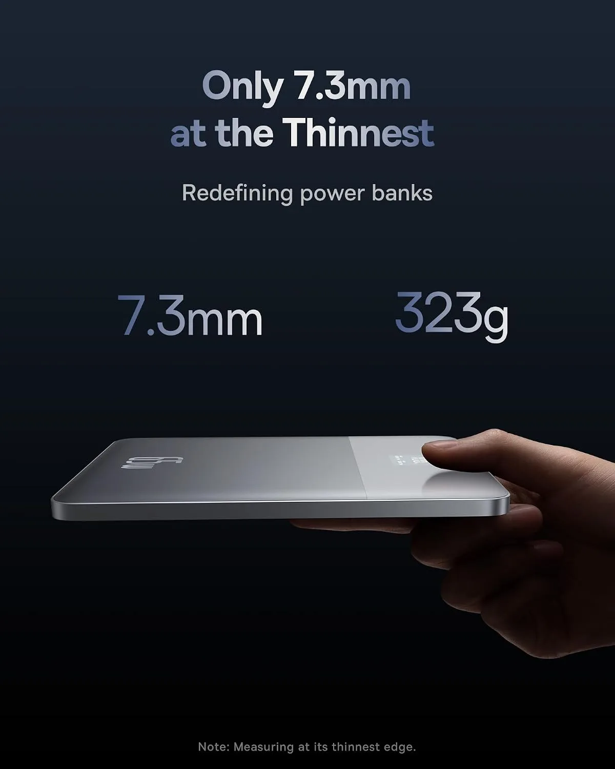BASEUS BLADE 2 FAST CHARGING POWER BANK WITH DIGITAL DISPLAY INTELLIGENT EDITION 12000MAH 65W HORIZON SILVER P10063801S13 thumbnail 5