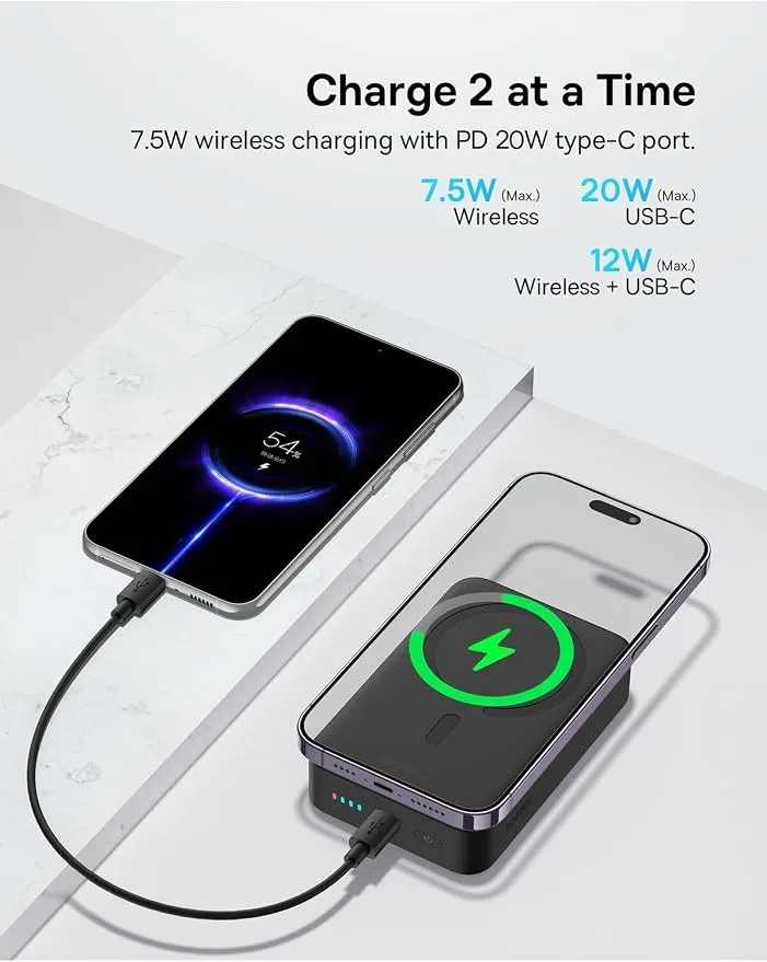BASEUS ENERFILL FM41 MINI MAGNETIC POWER BANK 20000MAH 20W COSMIC BLACK E0027U00 thumbnail 4