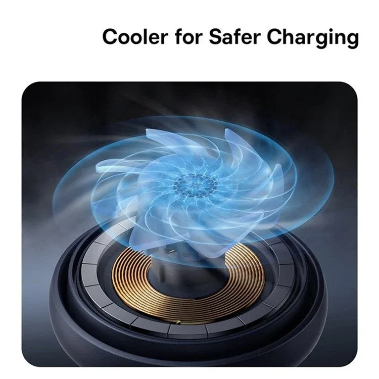 BASEUS ORBIT 2 PRO AIR COOLED 2 IN 1 WIRLESS CHARGING STAND QI2 20W SPACE GRAY P10273500813 thumbnail 7