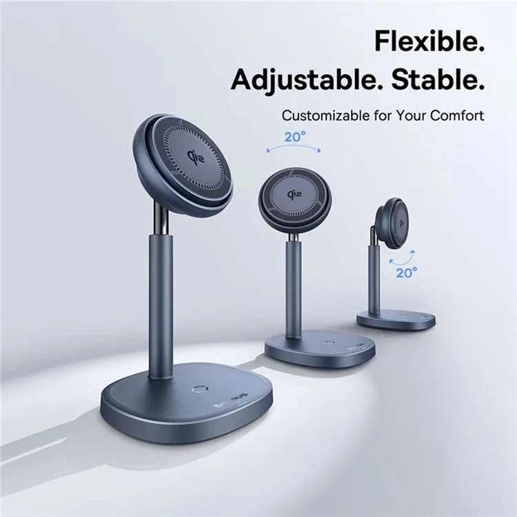 BASEUS ORBIT 2 PRO AIR COOLED 2 IN 1 WIRLESS CHARGING STAND QI2 20W SPACE GRAY P10273500813 thumbnail 8