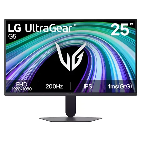 LG 25 INCH ULTRAGEAR G5 200HZ FHD IPS GAMING MONITOR 25G523B-B.AMA