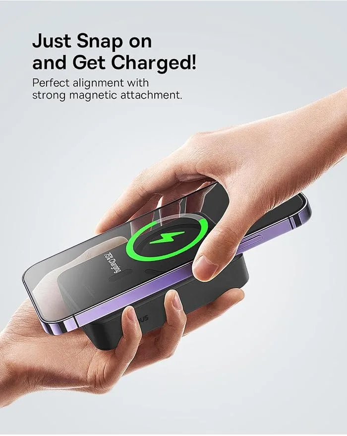 BASEUS ENERFILL FM41 MINI MAGNETIC POWER BANK 20000MAH 20W COSMIC BLACK E0027U00 thumbnail 5
