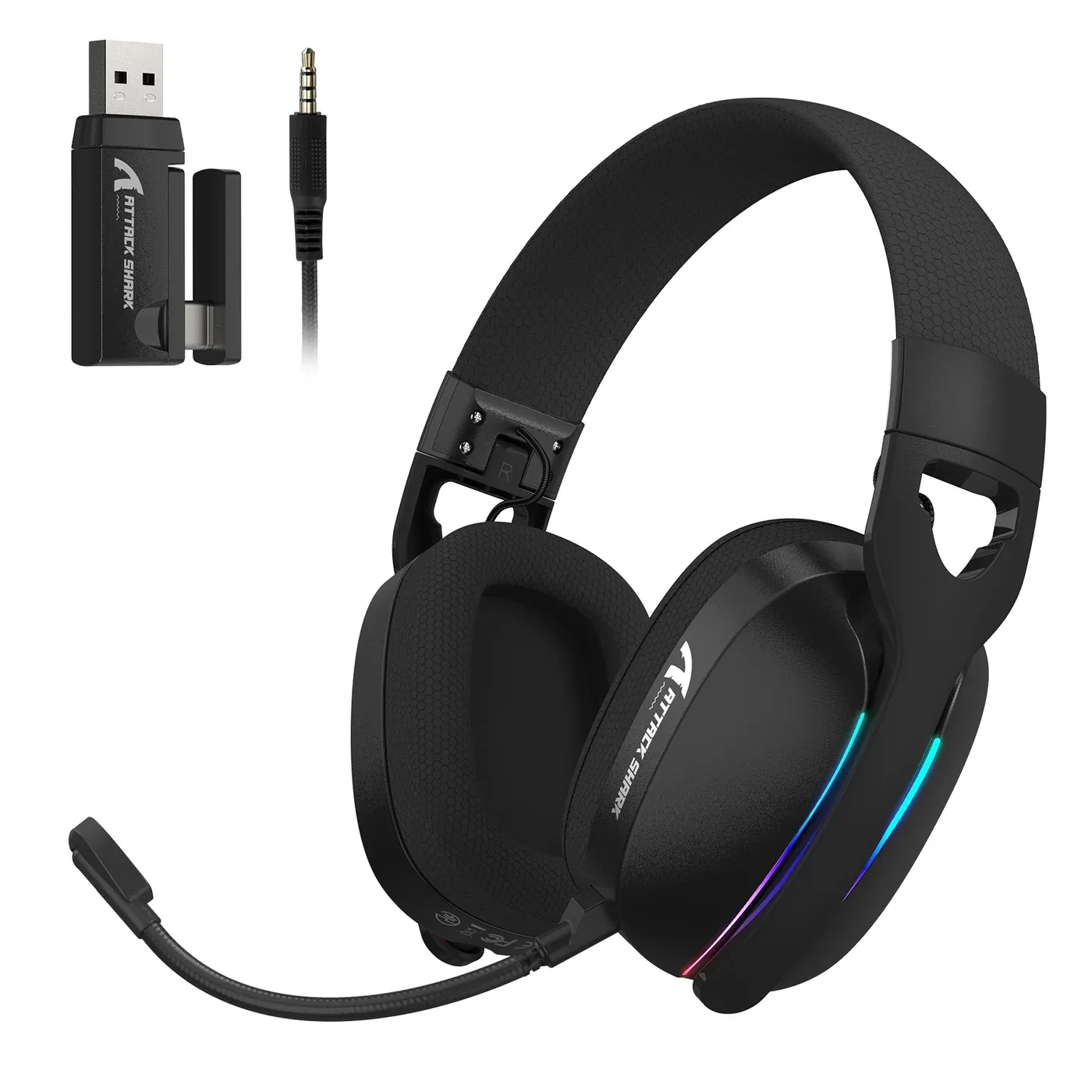 ATTACK SHARK L90 TRI MODE WIRELESS GAMING HEADSET BLACK