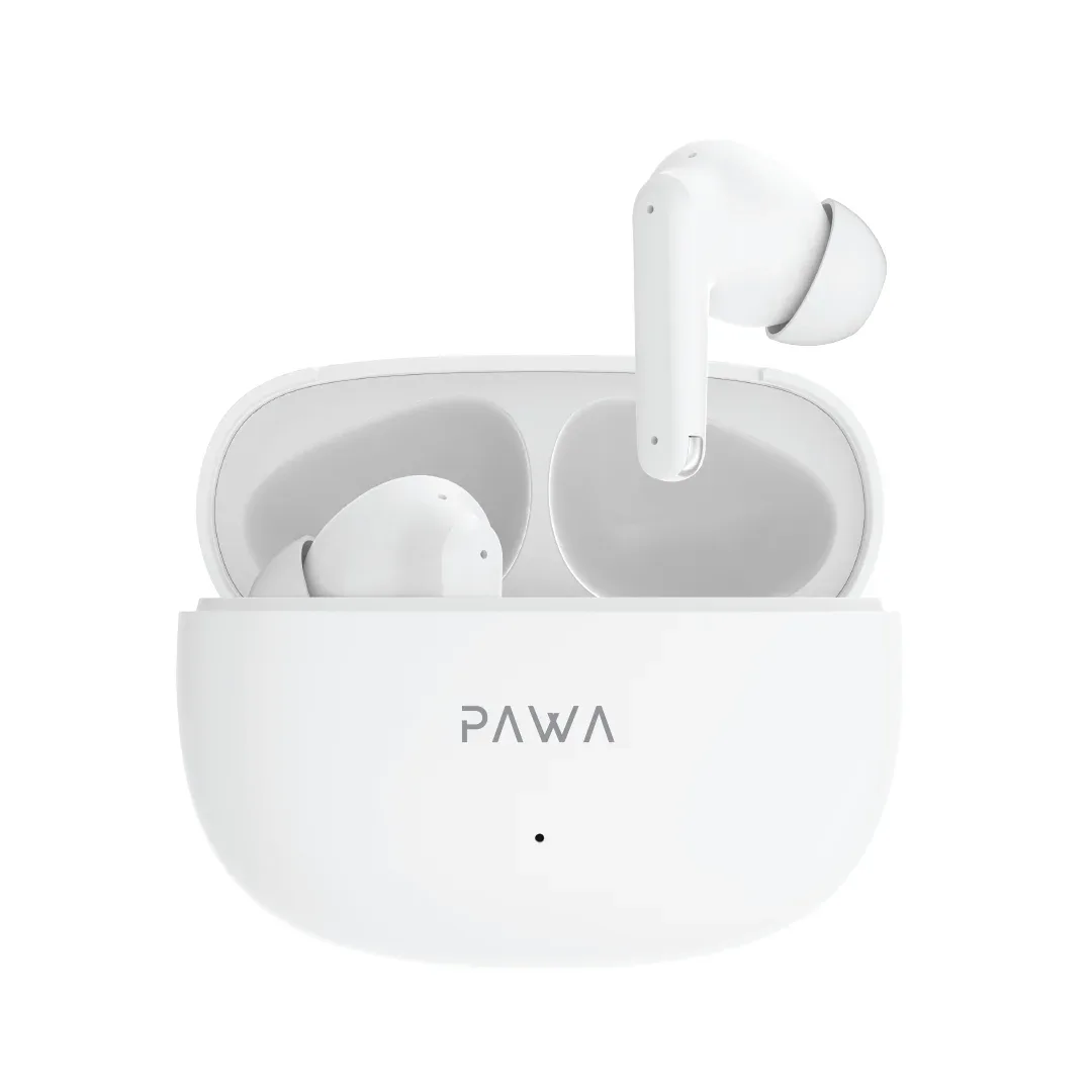 PAWA LIVE PODS TRUE WIRELESS IN EAR EARBUDS WHITE PW-EBW051-WH
