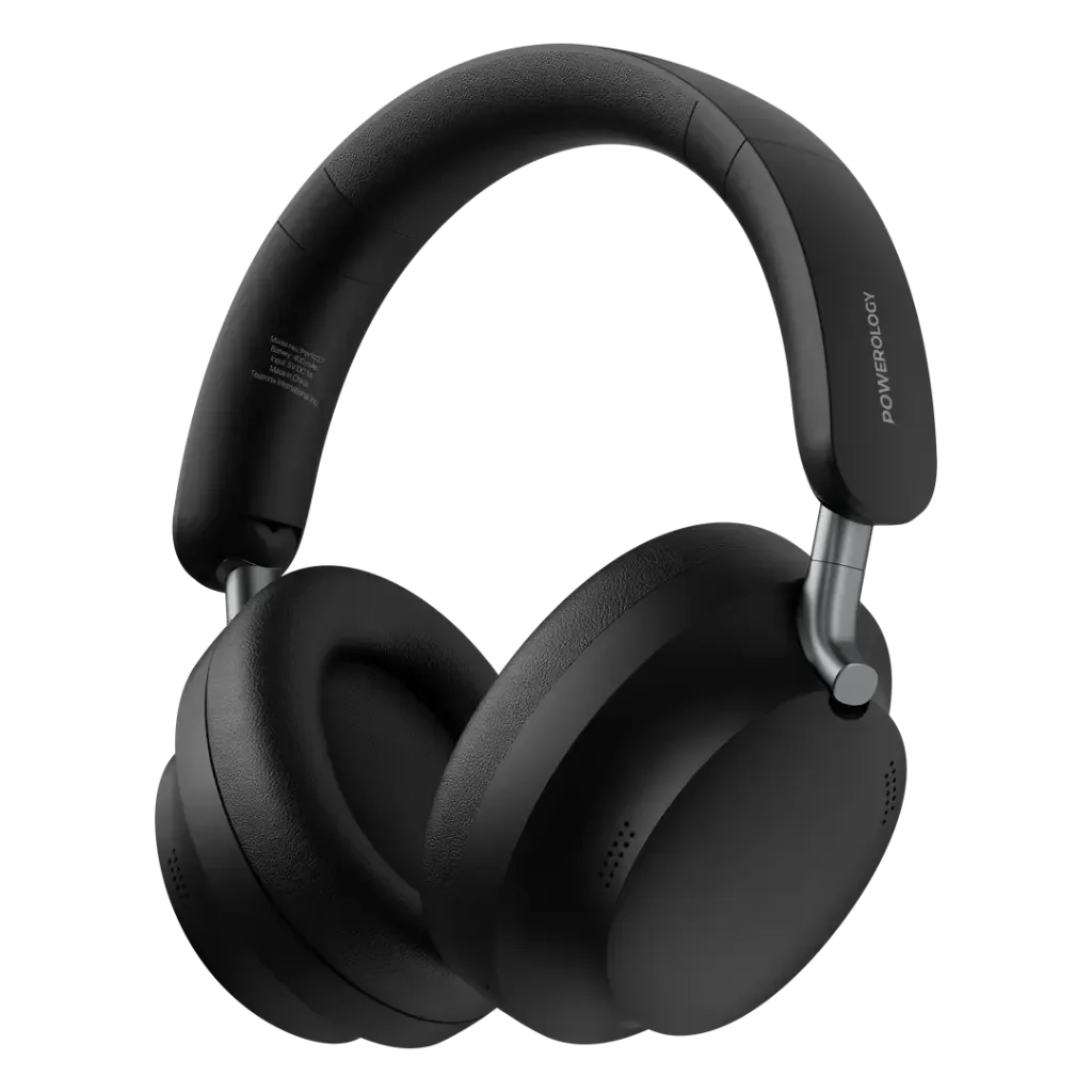POWEROLOGY SOLIV HYBRID ANC AND ENC HEADPHONES CASQUE ENC HYBRIDE BLACK PW1037BK