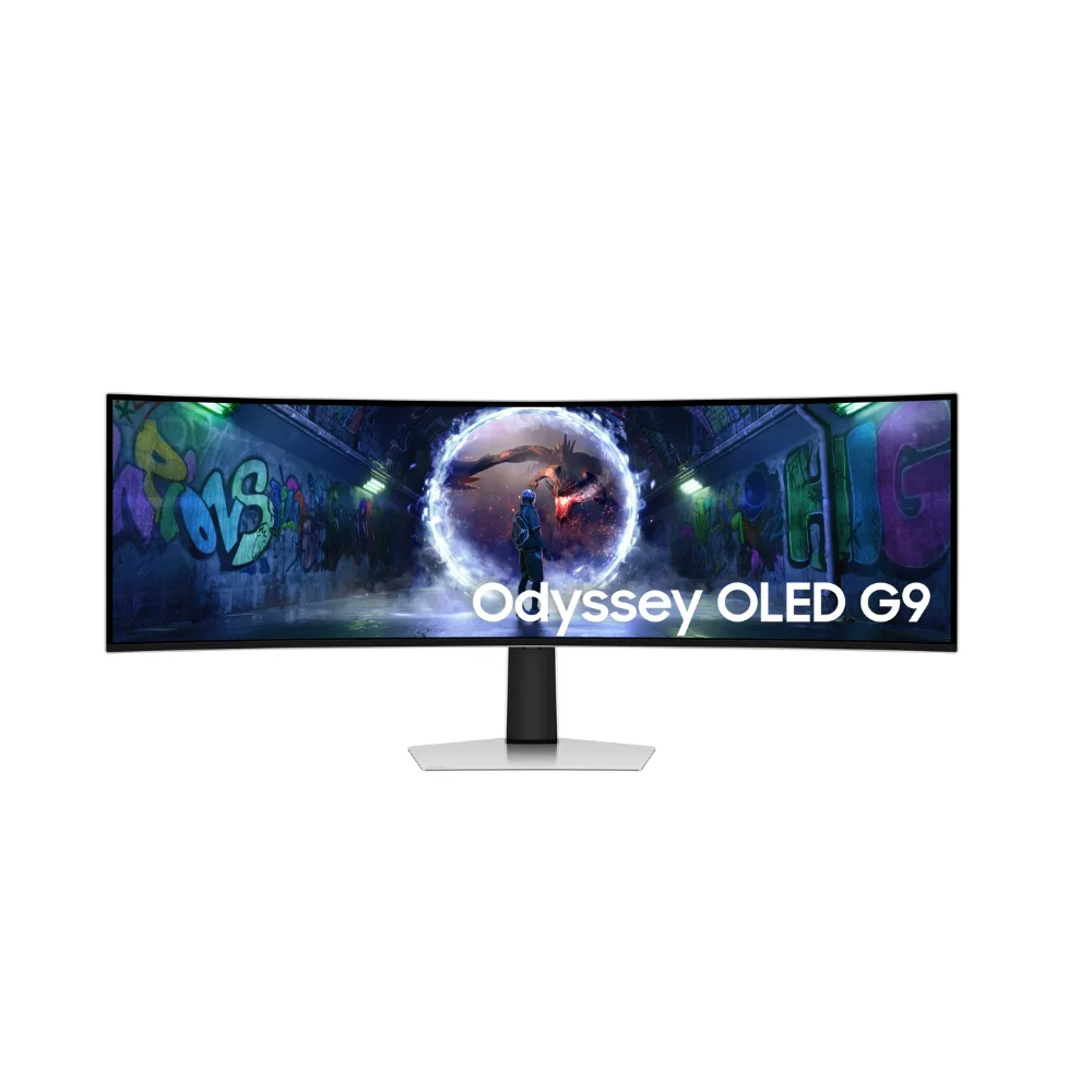 SAMSUNG ODYSSEY G9 G932 GAMING CURVED MONITOR 49 INCH OLED DISPLAY QHD 240HZ WHITE LS49DG932SMXUE