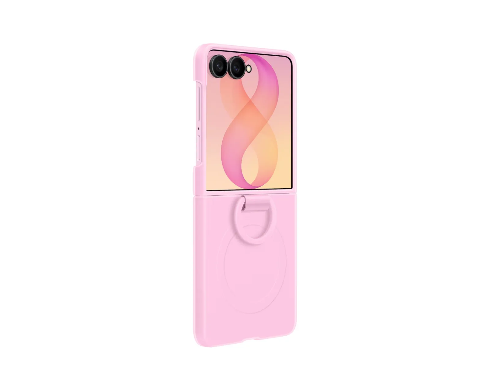 SAMSUNG GALAXY Z FLIP 8 SILICONE RING MAGNET CASE PINK EF-EF776CVEGWW