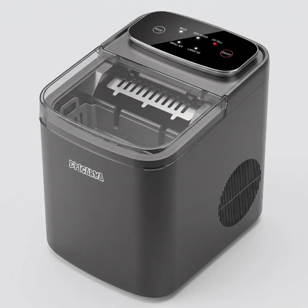 EPICARMA 1.2L PORTABLE QUICK BULLET ICE MAKER GREY EA-ZB13ICE-GY