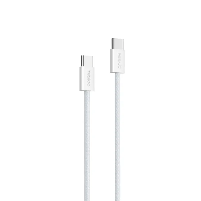 YESIDO USB-C TO USB-C CABLE 1.2M WHITE CA163