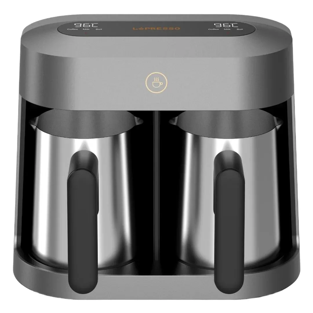 LEPRESSO CEZVARA DUAL-CUP TURKISH COFFEE MAKER GREY LPCFFCT601GY