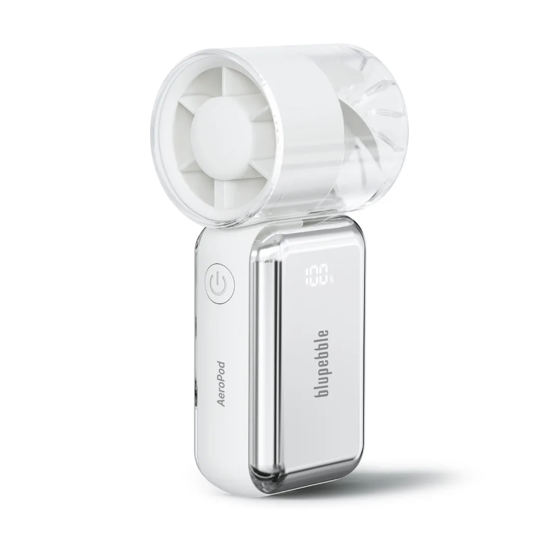 BLUPEBBLE AEROPOD POCKET SIZE COOLING FAN WHITE BP-AEROPOD-WH
