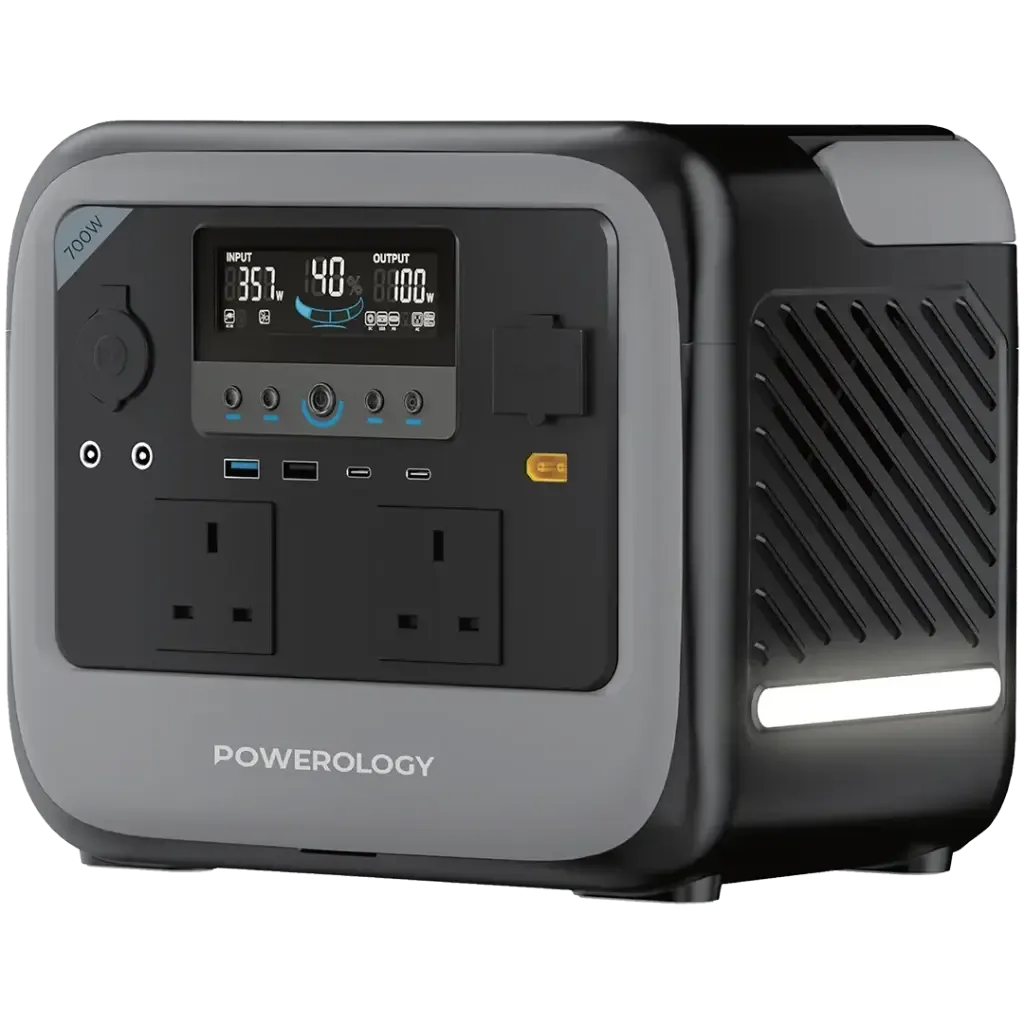 POWEROLOGY PATER II PORTABLE 472.5WH GENERATOR 700W GREY PWGC700GY