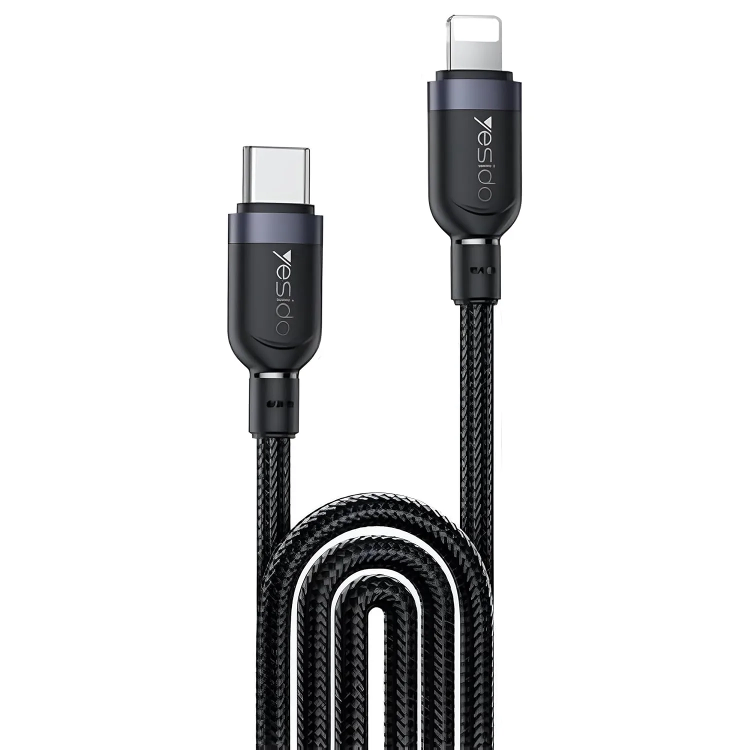 YESIDO 27W USB-C TO LIGHTNING CABLE 3M BLACK CA193