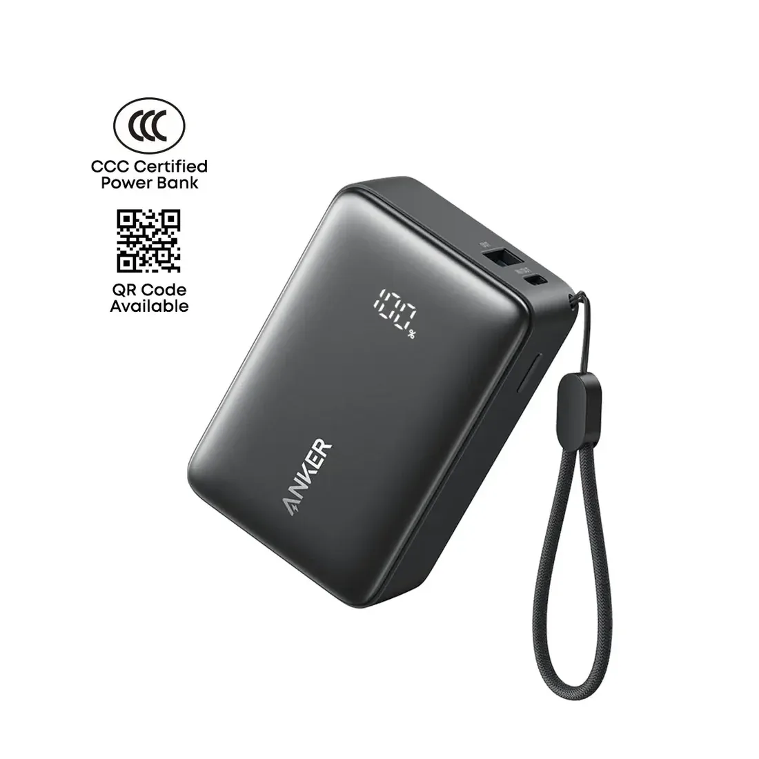 ANKER ZOLO POWER BANK BUILT FOR ENDURANCE 5000MAH 15W BLACK A110KH11