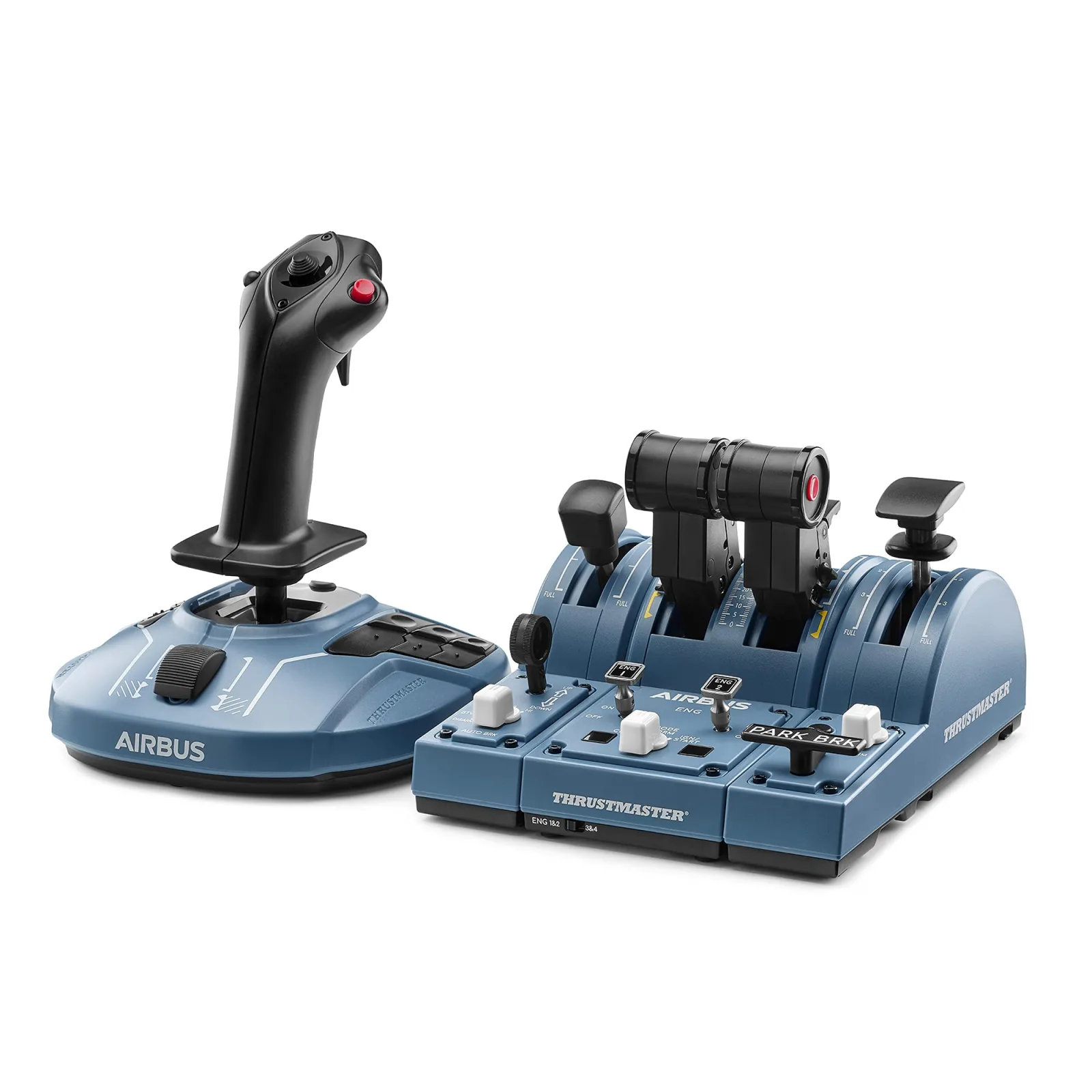THRUSTMASTER TCA CAPTAIN PACK X AIRBUS EDITION REALISTIC COCKPIT SET BLUE-TM-JSTK-CAPTAIN-PACK
