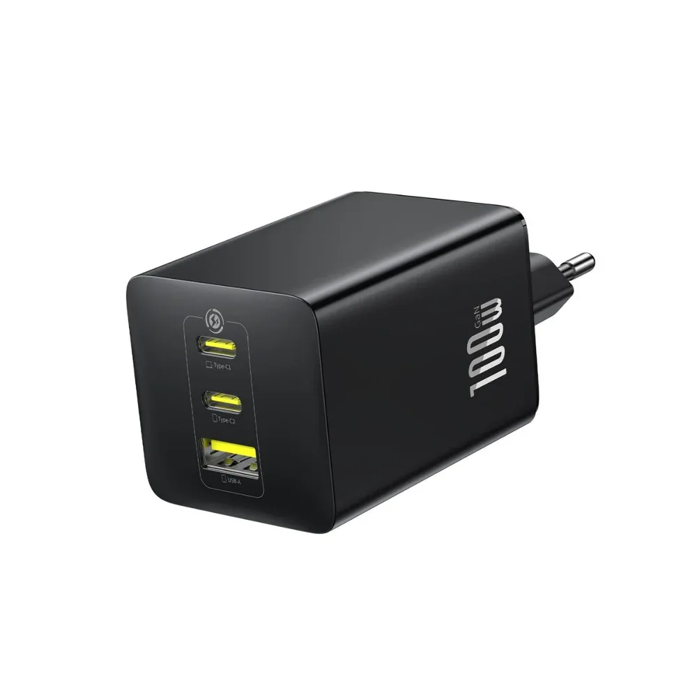 BASEUS ENERFILL FE11 FAST CHARGER 2C+U 100W UK COSMIC BLACK E0121900 thumbnail 2