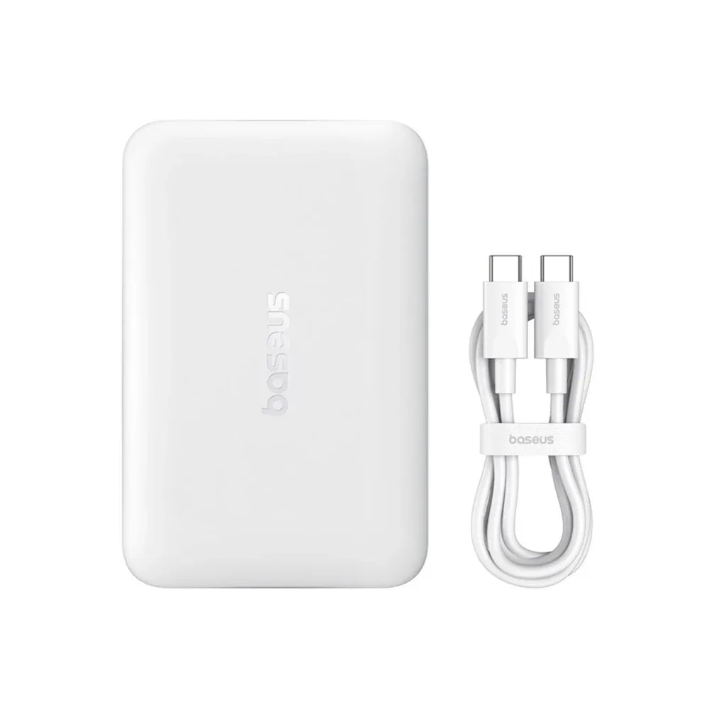 BASEUS ENER FILL FM11 ULTRA-MINI MAGNETIC POWER BANK 10000MAH 22.5W WHITE P1008210E213 thumbnail 4