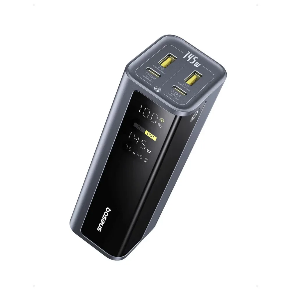 BASEUS ENERGEEK GP12 FAST CHARGING POWER BANK WITH DIGITAL DISPLAY 20800MAH 145W SPACE GRAY INCLUDES TYPE C TO TYPE C CABLE P10082109813 thumbnail 3