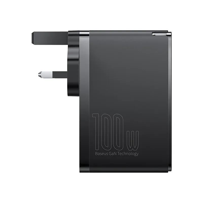 BASEUS GAN5 PRO  FAST CHARGING  2C+2U 100W UK CLUSTER BLACK P10110829113 thumbnail 3