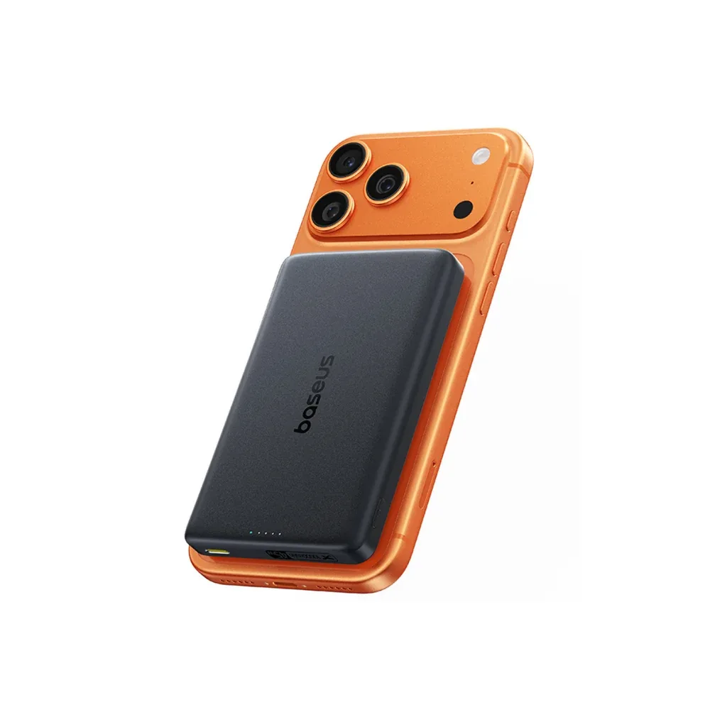 BASEUS PICGO AM52 SLIM QI2.2 MAGNETIC POWER BANK 10000MAH 45W COSMIC BLACK INCLUDES CABLE USB C TO USB C E0028Z00 thumbnail 2