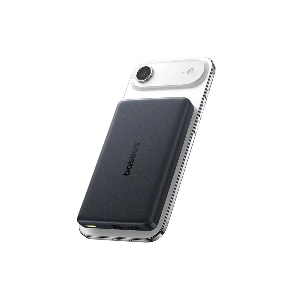 BASEUS PICGO AM52 SLIM QI2.2 MAGNETIC POWER BANK 10000MAH 45W COSMIC BLACK INCLUDES CABLE USB C TO USB C E0028Z00 thumbnail 3