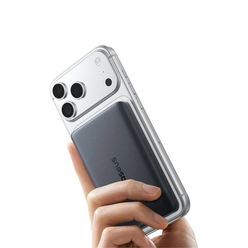 BASEUS PICGO AM52 SLIM QI2.2 MAGNETIC POWER BANK 10000MAH 45W COSMIC BLACK INCLUDES CABLE USB C TO USB C E0028Z00 thumbnail 4
