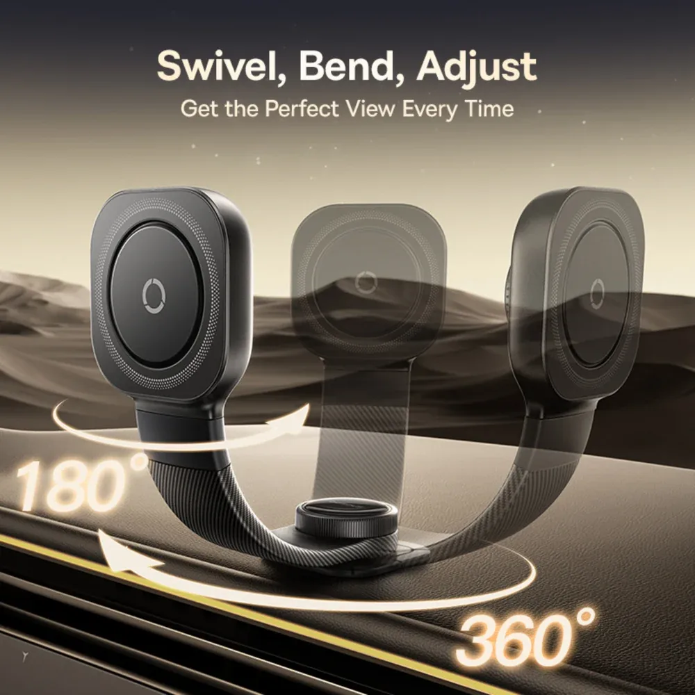 BASEUS PRIME TRIP C03 PRO MAGNETIC WIRELESS CAR CHARGER MOUNT STICK-ON TYPE C COSMIC BLACK C0013A01 thumbnail 9