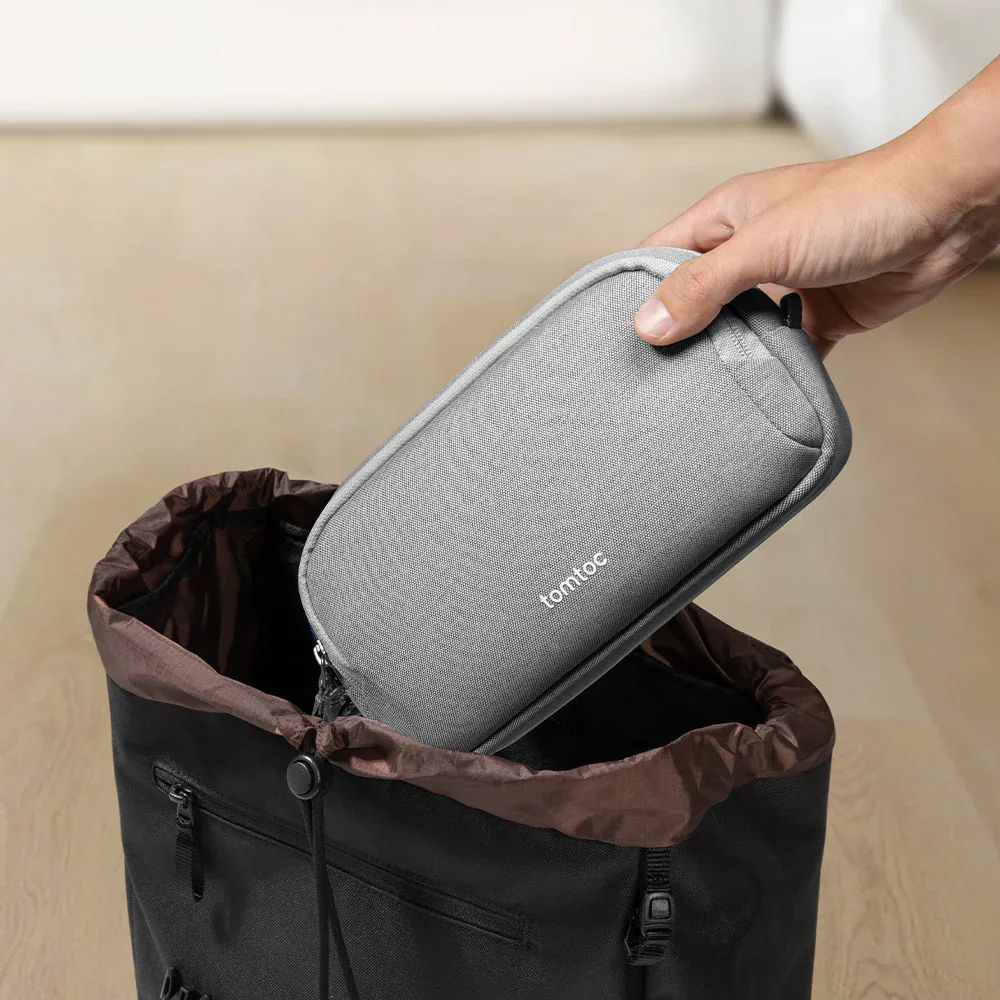 TOMTOC LIGHT T12 1.8L ESSENTIAL TECH ORGANIZER GRAY T12M1G2 thumbnail 4
