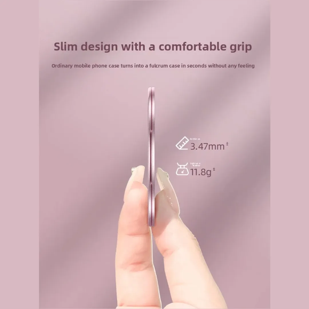 BLUPEBBLE LUNAPOP PREMIUM MAGNETIC PHONE GRIP WITH BUILT IN MIRROR & ADJUSTABLE STAND PINK BP-LUNAPOP-PK thumbnail 2