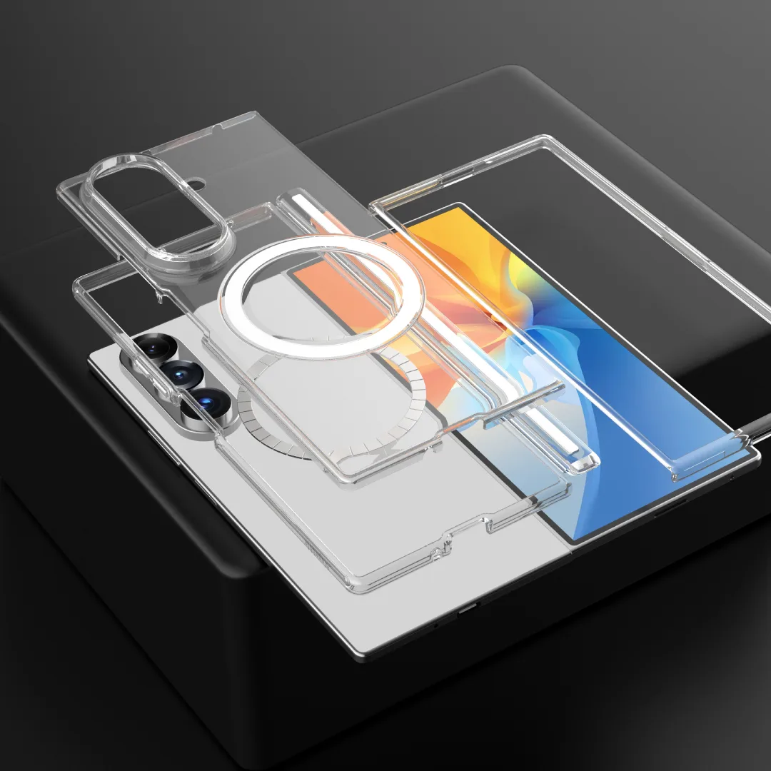 BLUPEBBLE SAMSUNG GALAXY FOLD 8 ULTRA HYBRID MAG CASE CLEAR BP-SMHMFD8U-CL thumbnail 5