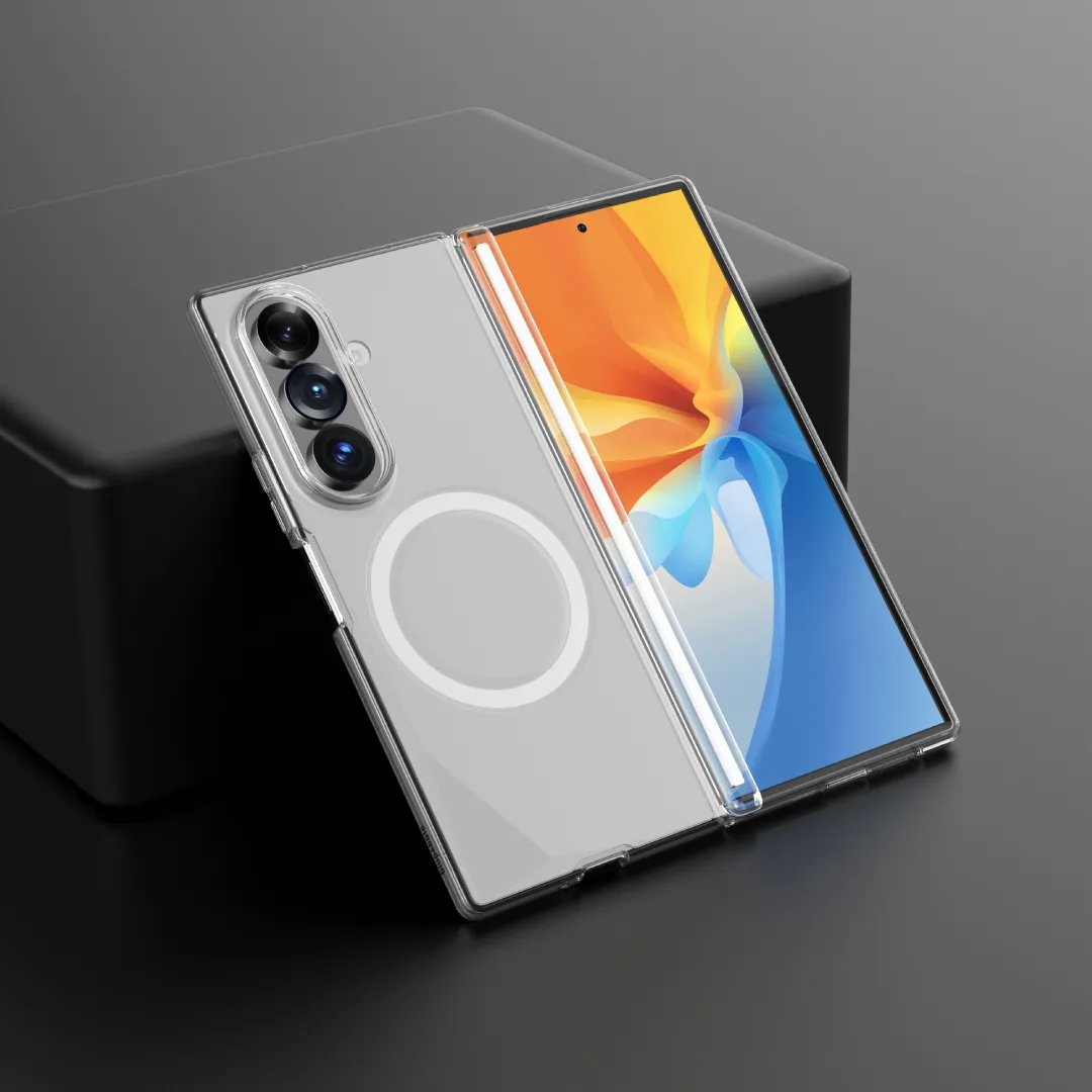 BLUPEBBLE SAMSUNG GALAXY FOLD 8 ULTRA HYBRID MAG CASE CLEAR BP-SMHMFD8U-CL thumbnail 3