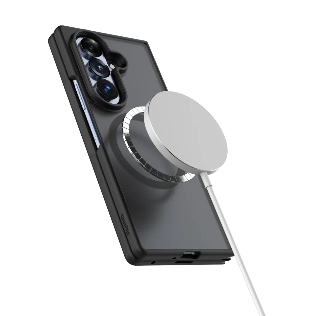 BLUPEBBLE SAMSUNG GALAXY FOLD 8 ULTRA HYBRID MATTE CASE BLACK BP-SMHMTFD8U-BK thumbnail 5
