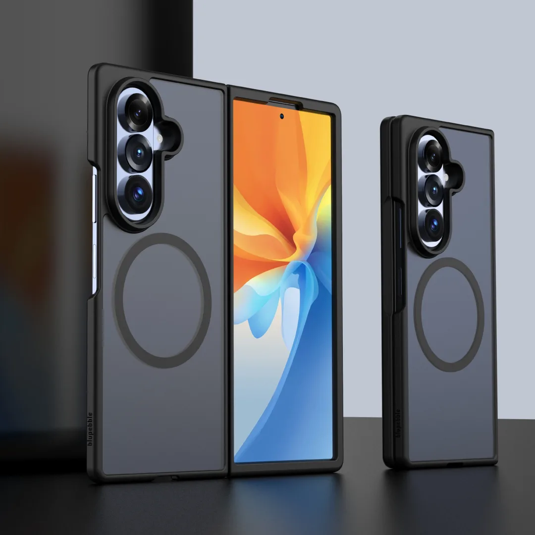 BLUPEBBLE SAMSUNG GALAXY FOLD 8 ULTRA HYBRID MATTE CASE BLACK BP-SMHMTFD8U-BK thumbnail 3