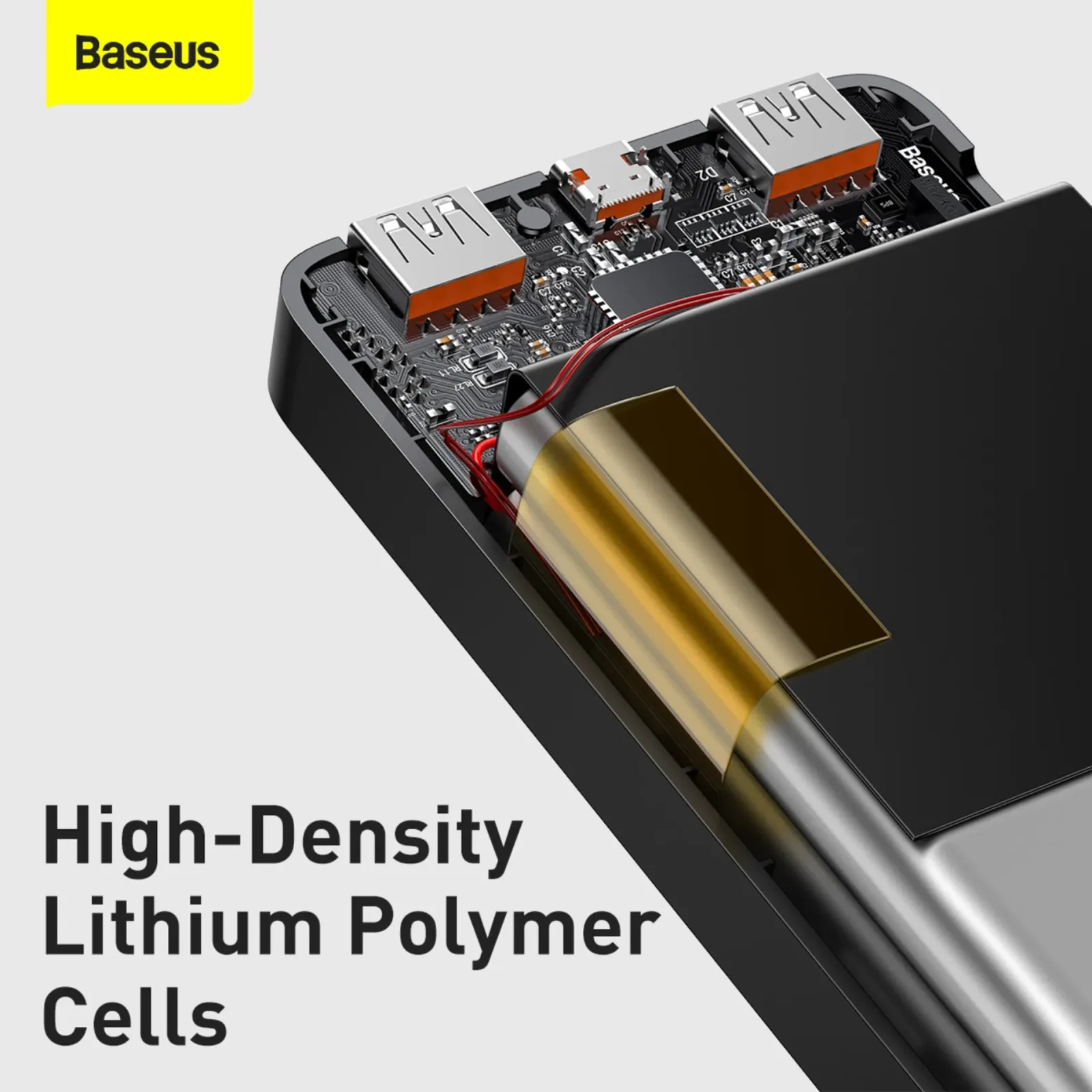 BASEUS POWER BANK 10000 MAH BIPOW DIGITAL DISPLAY FAST CHARGING PD 20W OVERSEAS EDITION BLACK PPBD10K-X thumbnail 14