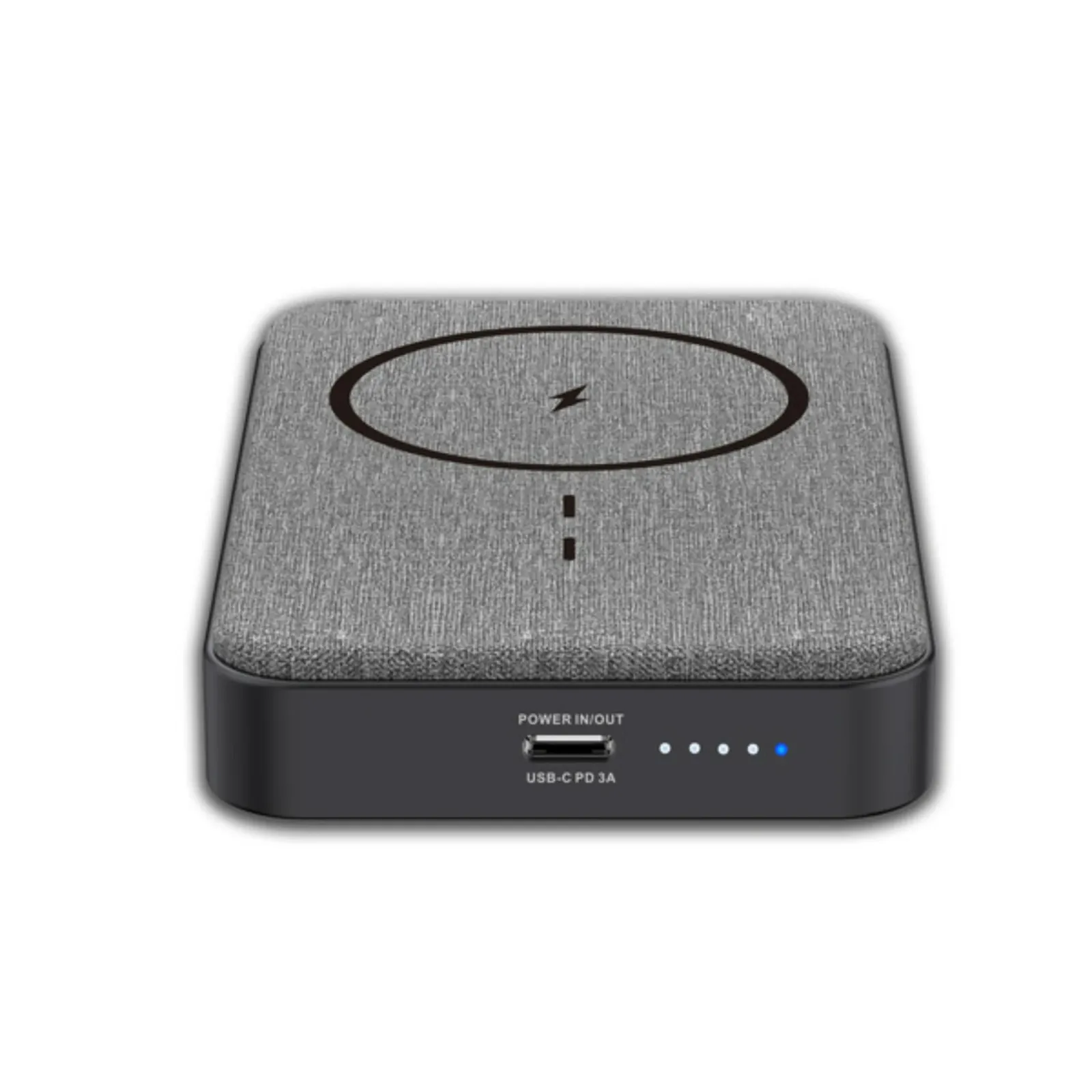 SWISS MILITARY PORTABLE POWER BANK 10000MAH 15W WIRELESS MAGNETIC CHARGING STAND BLACK SM-PB-10K-MAG-STAND-SSB-GRY thumbnail 3