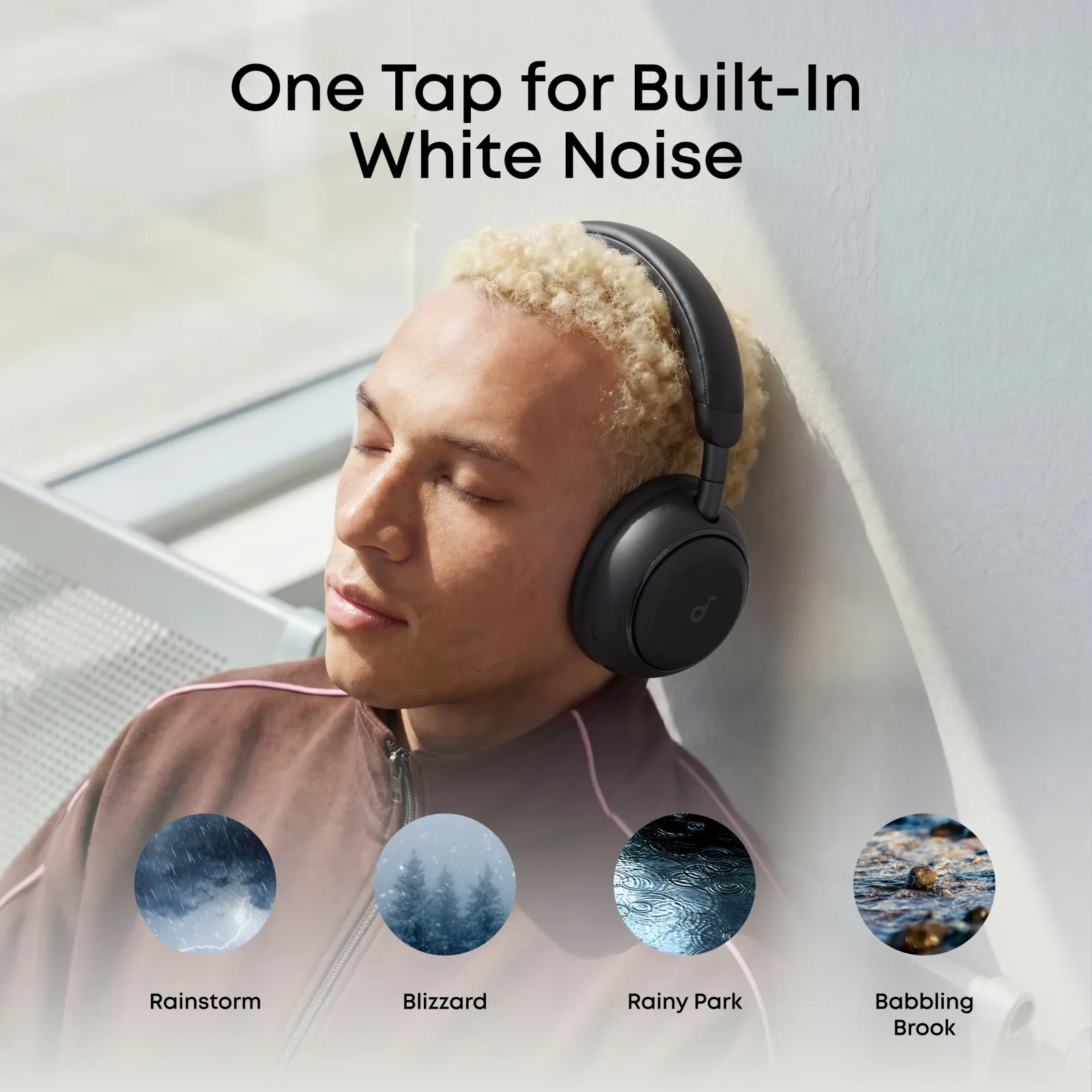 ANKER SOUNDCORE SPACE 2 WIRELESS NOISE CANCELLING OVER EAR HEADPHONES BLACK D1402Z11 thumbnail 2