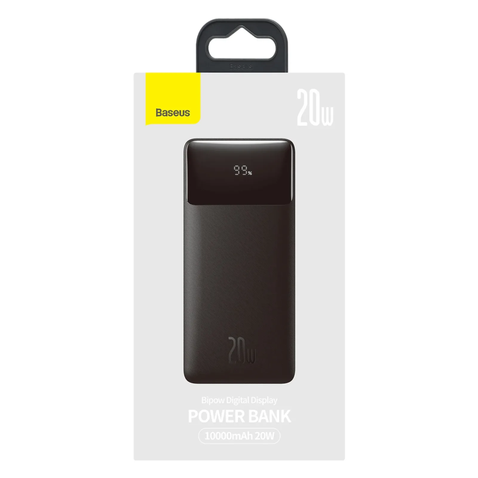 BASEUS POWER BANK 10000 MAH BIPOW DIGITAL DISPLAY FAST CHARGING PD 20W OVERSEAS EDITION BLACK PPBD10K-X thumbnail 16